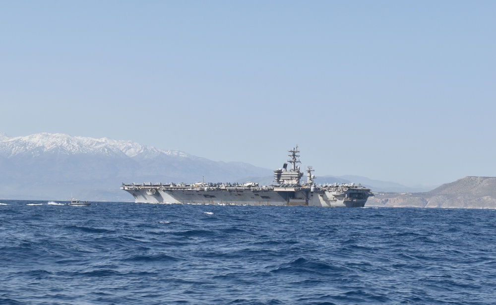 USS Dwight D. Eisenhower (CVN 69) Arrives in Souda Bay, Greece