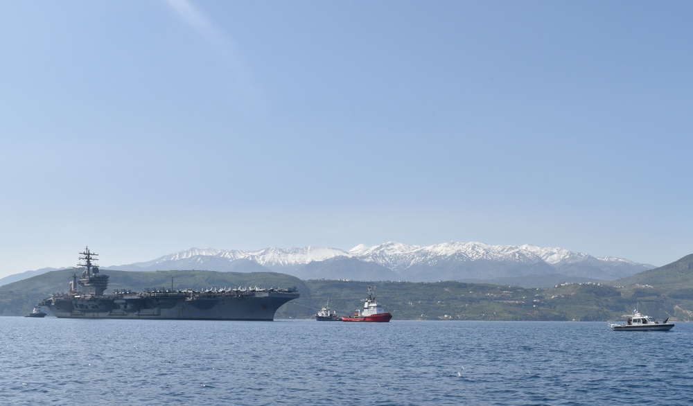 USS Dwight D. Eisenhower (CVN 69) Arrives in Souda Bay, Greece