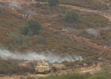 VIPs observe Thracian Cooperation 2021 live fire finale