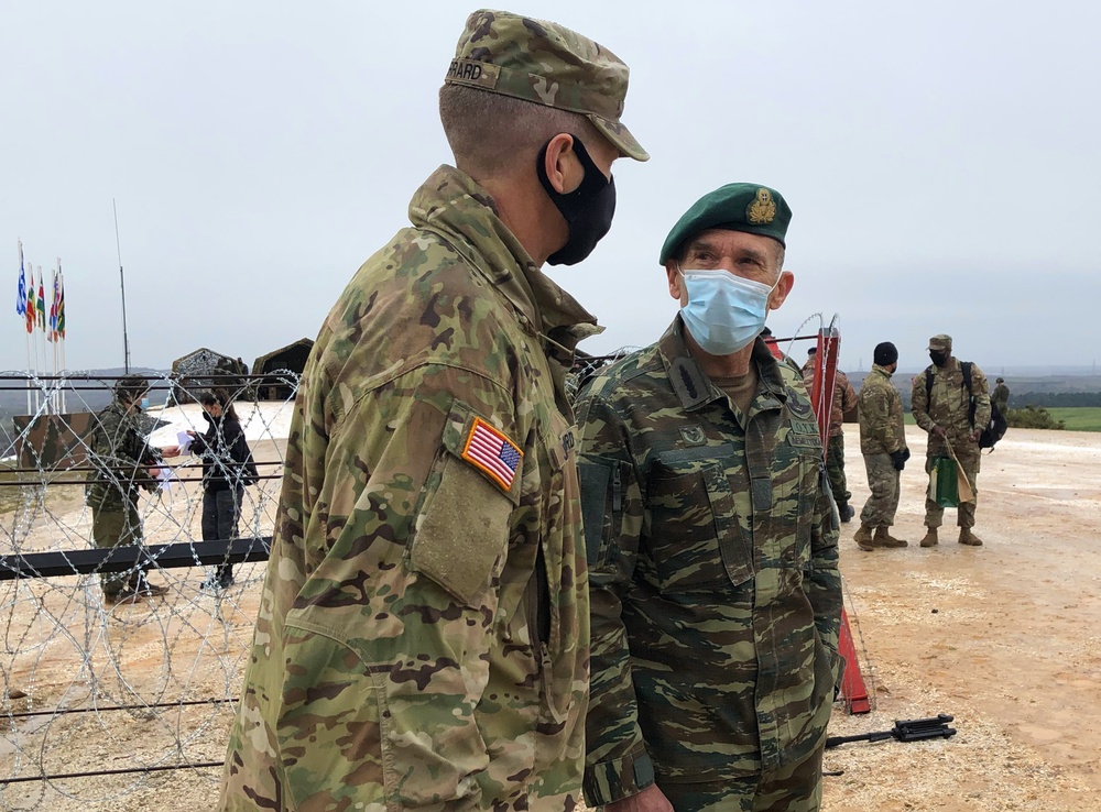 VIPs observe Thracian Cooperation 2021 live fire finale
