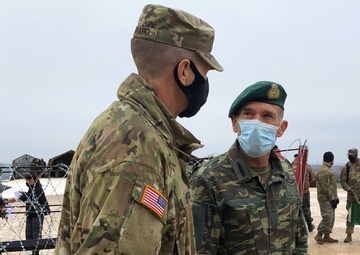 VIPs observe Thracian Cooperation 2021 live fire finale