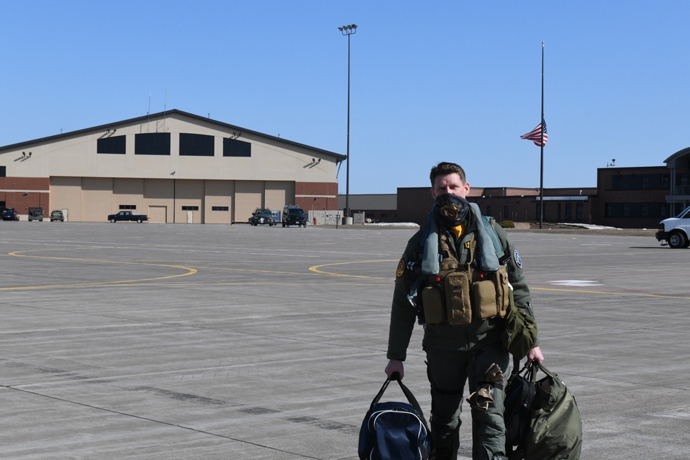 148th Fighter Wing F-16s depart in support of Amalgam Dart 21-02