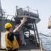 USS Laboon Conducts Flight Operations with CVN Charles de Gaulle