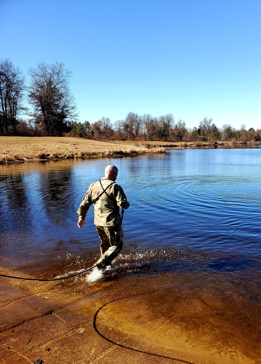 Cold-water immersion training for CWOC at Fort McCoy