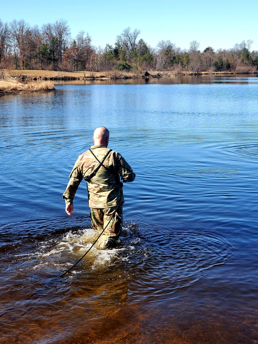 Cold-water immersion training for CWOC at Fort McCoy