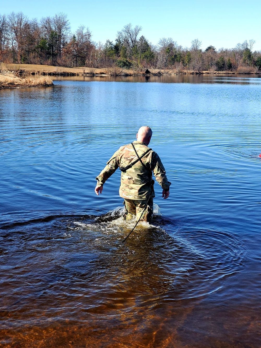 Cold-water immersion training for CWOC at Fort McCoy