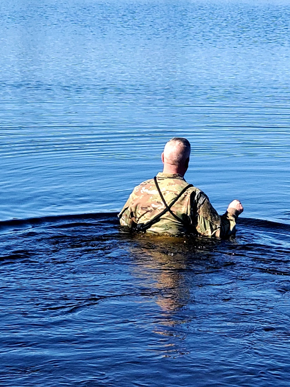 Cold-water immersion training for CWOC at Fort McCoy