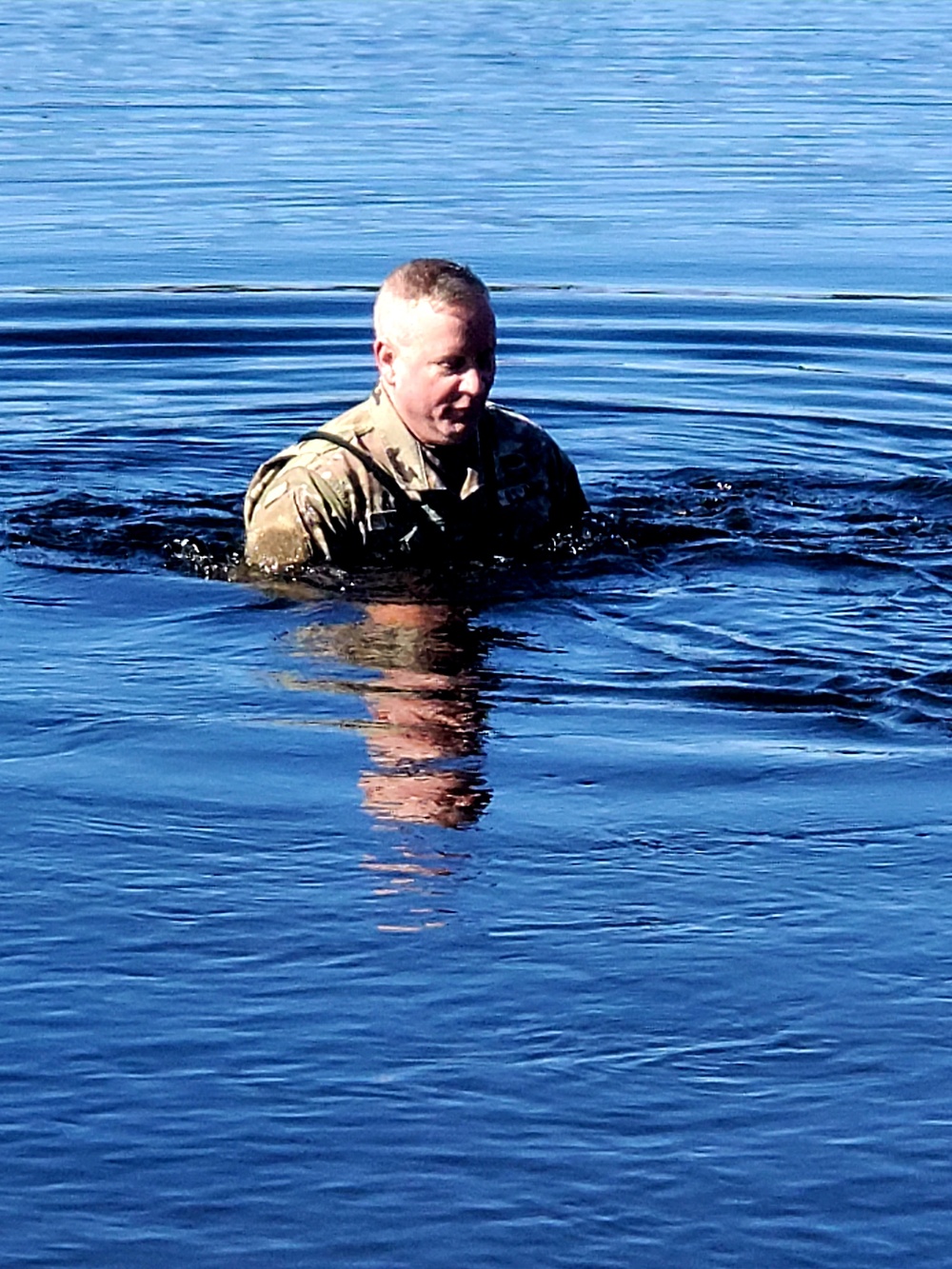 Cold-water immersion training for CWOC at Fort McCoy