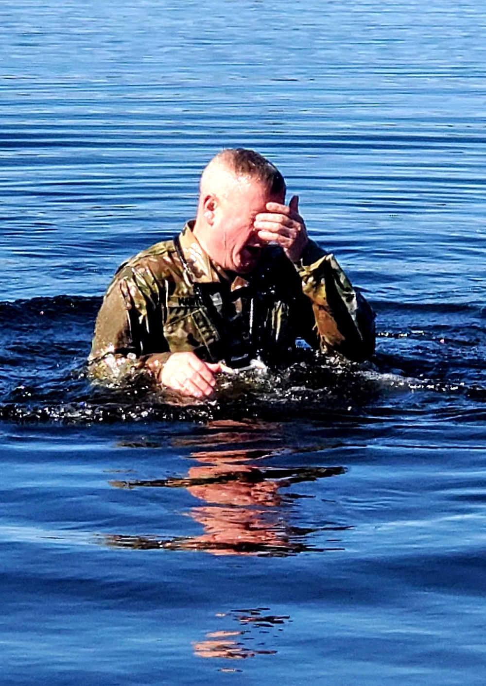 Cold-water immersion training for CWOC at Fort McCoy