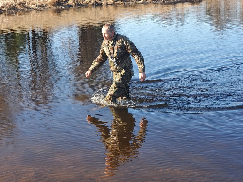 Cold-water immersion training for CWOC at Fort McCoy
