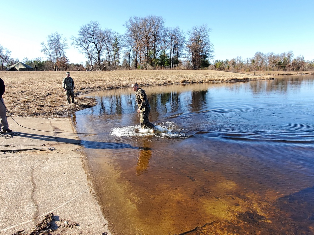 Cold-water immersion training for CWOC at Fort McCoy