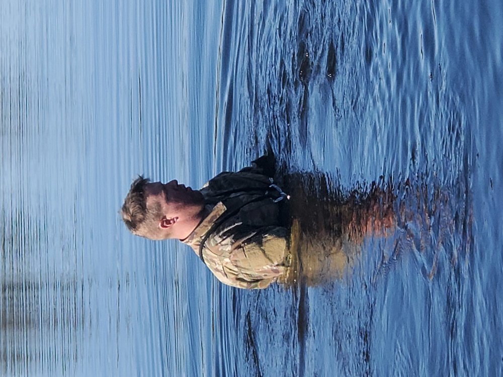 Cold-water immersion training for CWOC at Fort McCoy