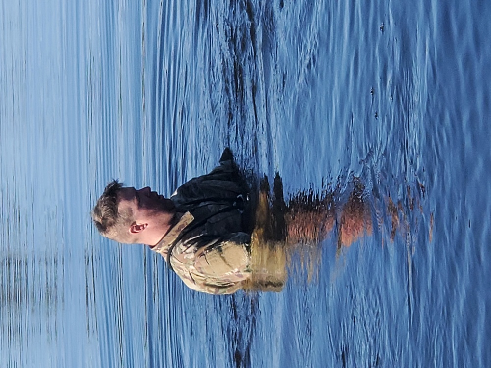 Cold-water immersion training for CWOC at Fort McCoy