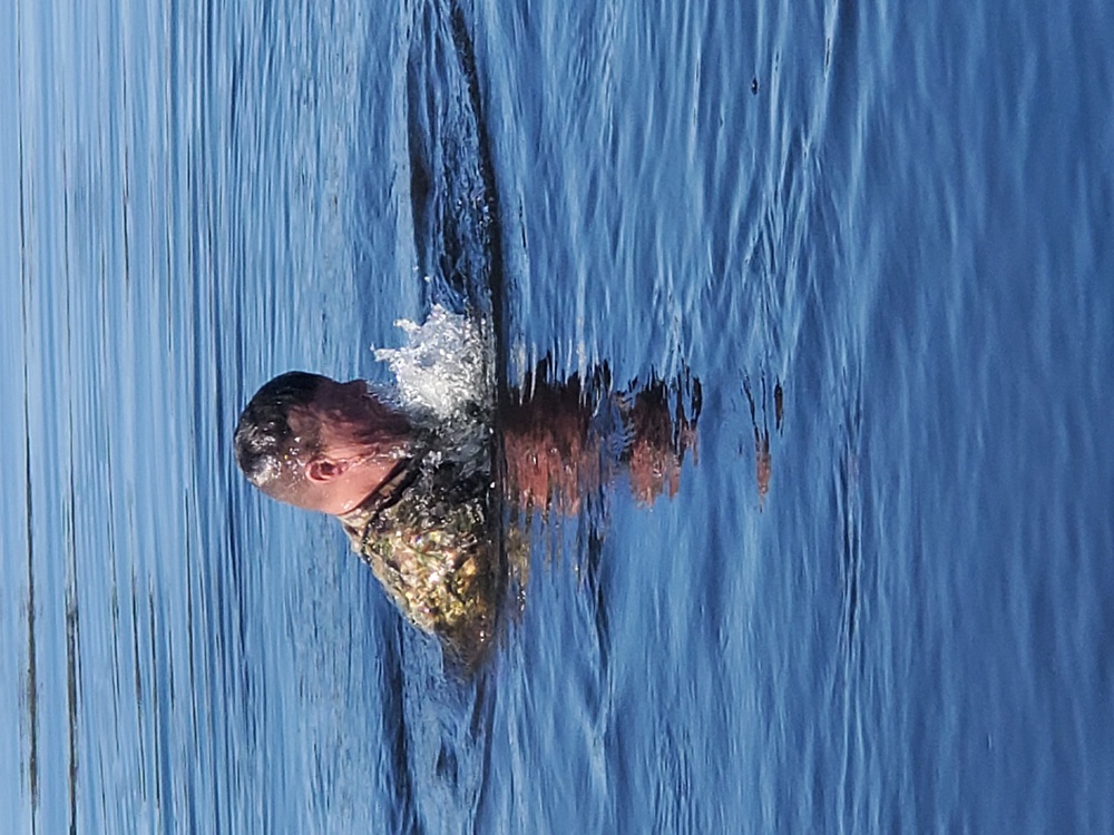 Cold-water immersion training for CWOC at Fort McCoy