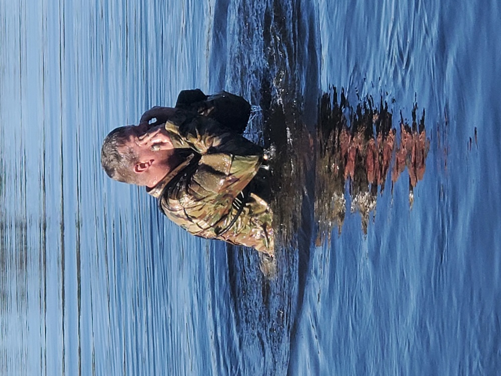 Cold-water immersion training for CWOC at Fort McCoy