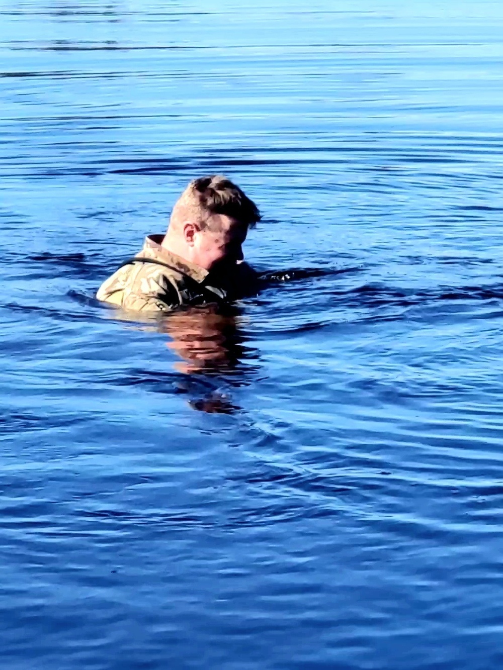 Cold-water immersion training for CWOC at Fort McCoy