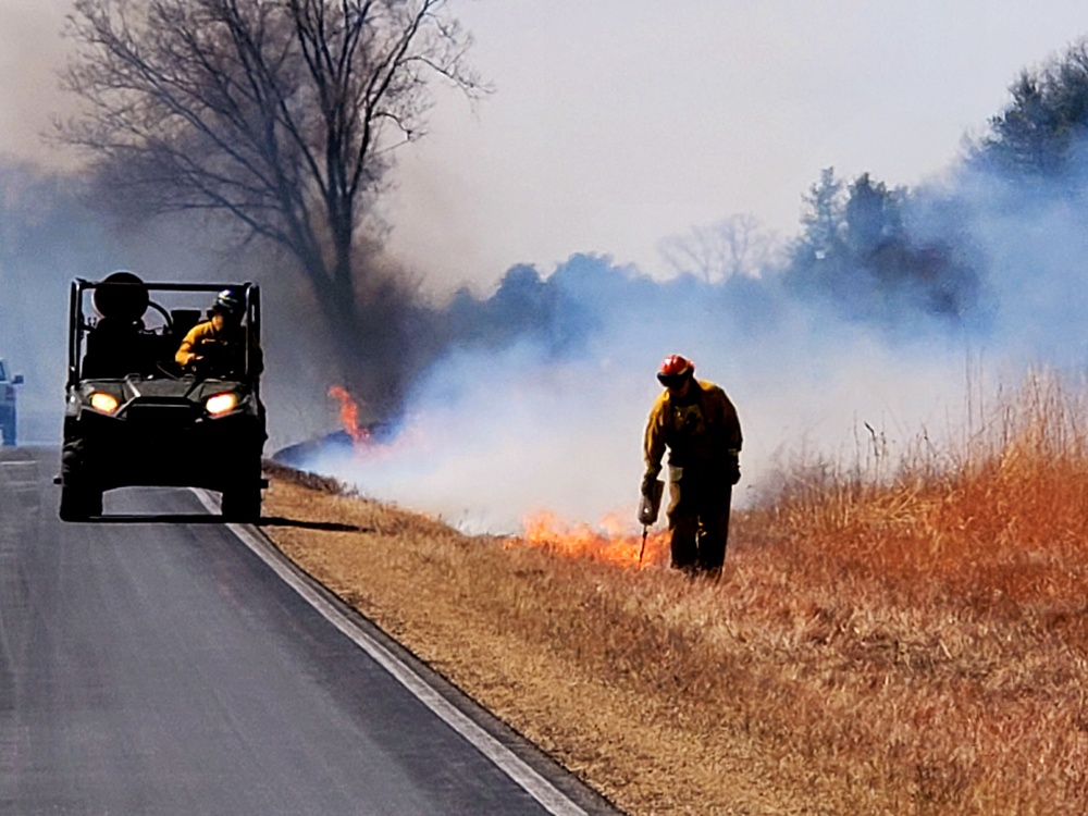 2021 prescribed burn operations at Fort McCoy