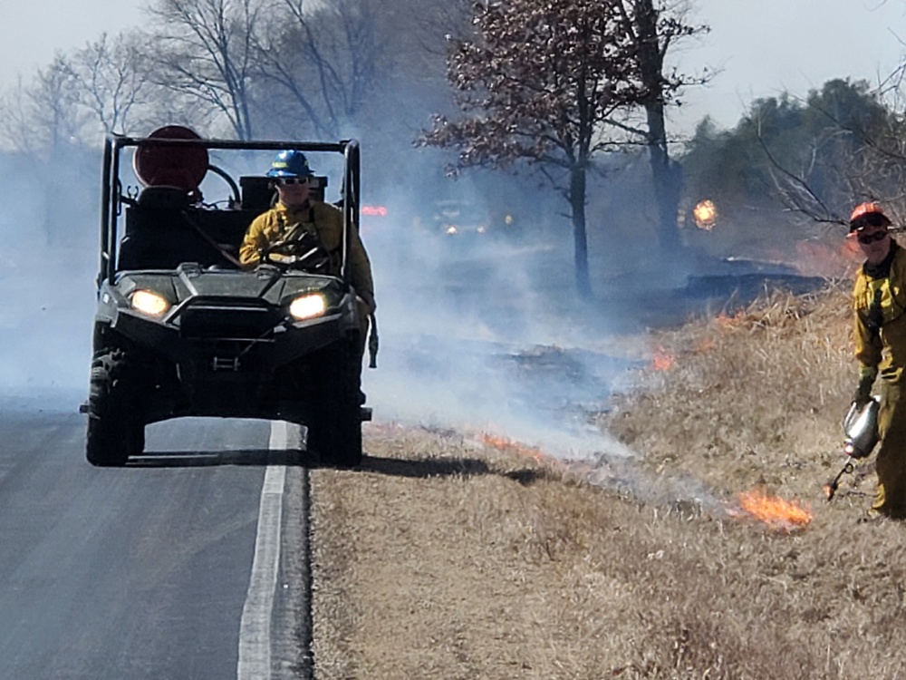2021 prescribed burn operations at Fort McCoy