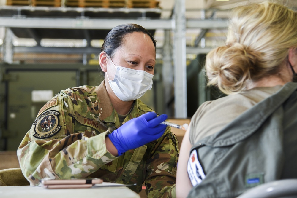 108th Wing Airmen get vaccinated