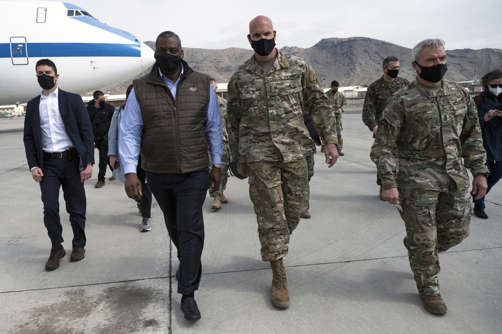 Secretary Austin Arrives in Afghanistan