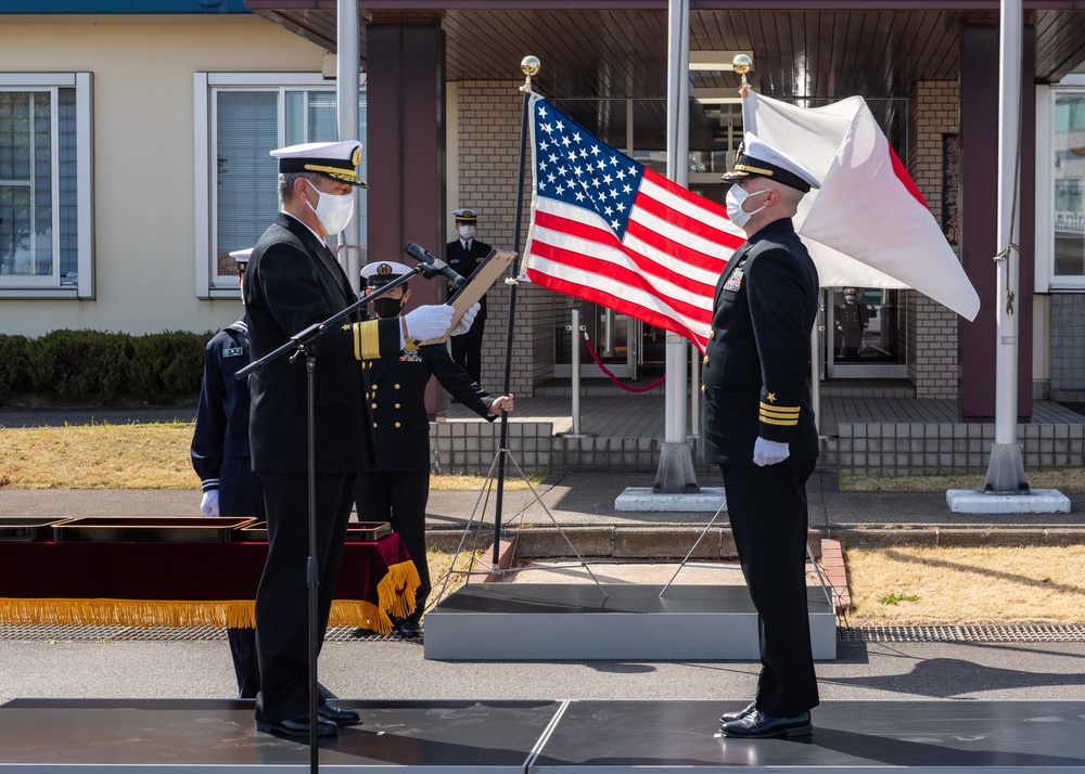 Defense Cooperation Award Second Class Ceremony Onboard Naval Air Facility Atsugi