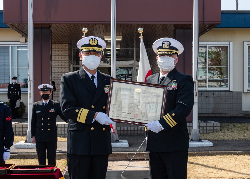 Defense Cooperation Award Second Class Ceremony Onboard Naval Air Facility Atsugi