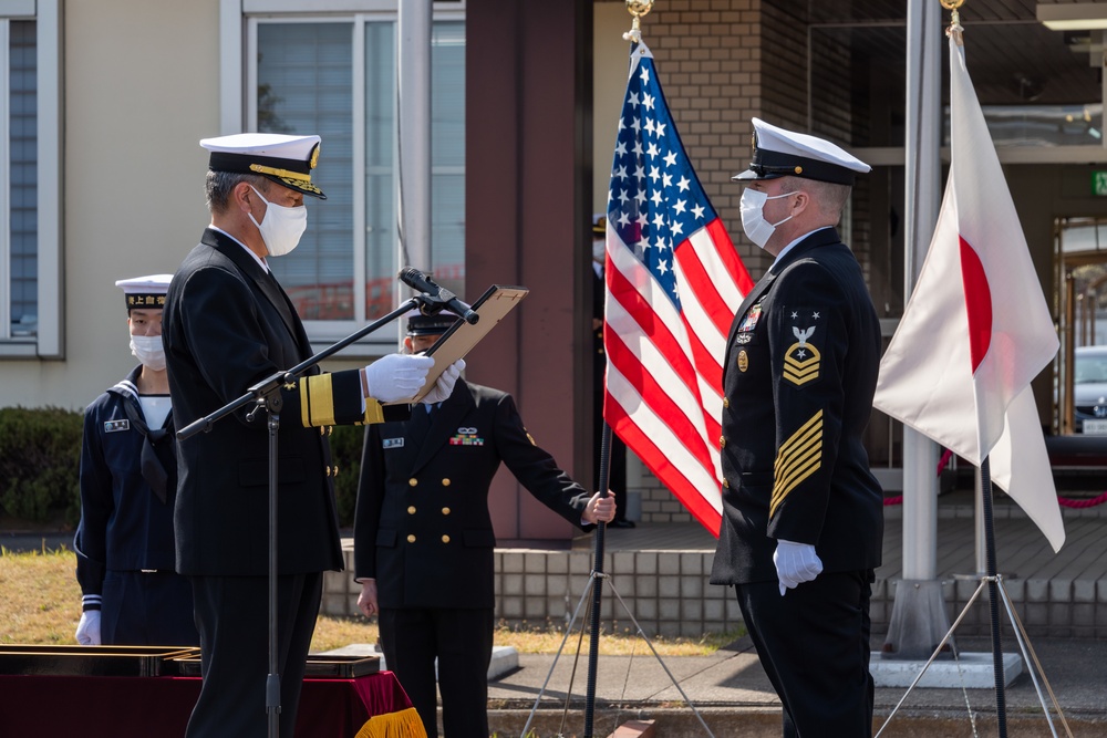 Defense Cooperation Award Second Class Ceremony Onboard Naval Air Facility Atsugi