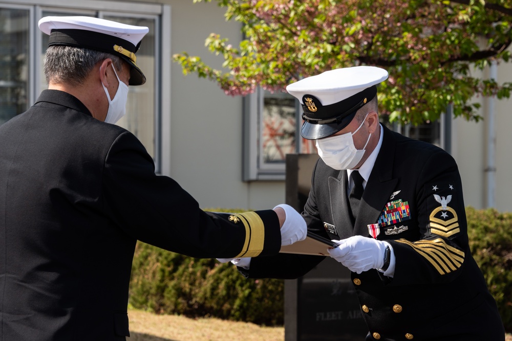 Defense Cooperation Award Second Class Ceremony Onboard Naval Air Facility Atsugi