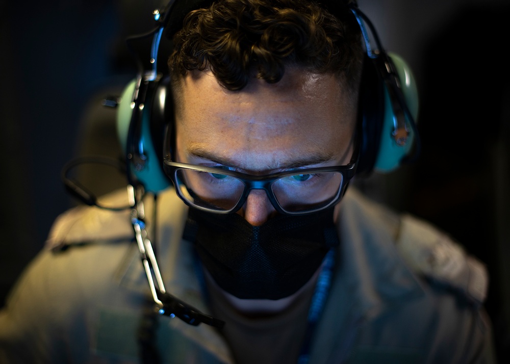 AWACS crew eyes over the battle