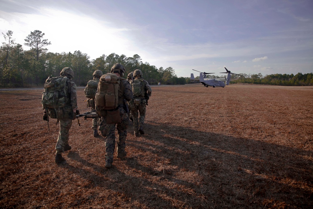 Royal Marines Participate in a TRAP Mission