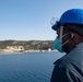 Mitscher Arrives in Souda Bay, Greece