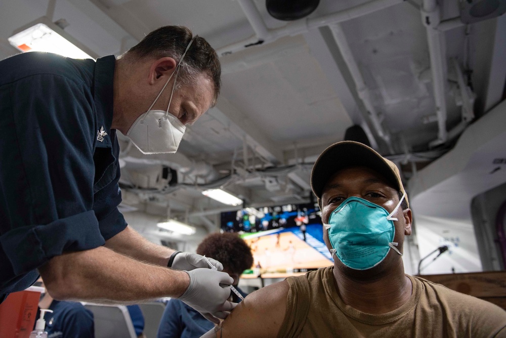 Mitscher Receives 2nd COVID Vaccination