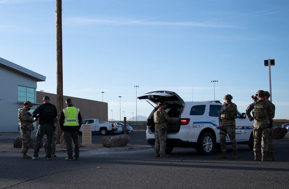 Luke Defenders and Local Law Enforcement Train for Real-World Integrated Response