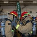 GHWB and Truman Sailors Conduct Joint Shipboard Fire Drill