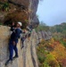 Rock climbing at Fort Knox