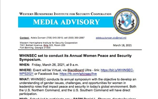 Women Peace &amp; Security Symposium