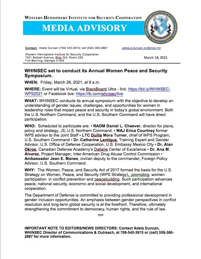Women Peace &amp; Security Symposium