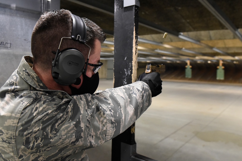 88th Air Base Wing leadership qualifies on M18 pistol.