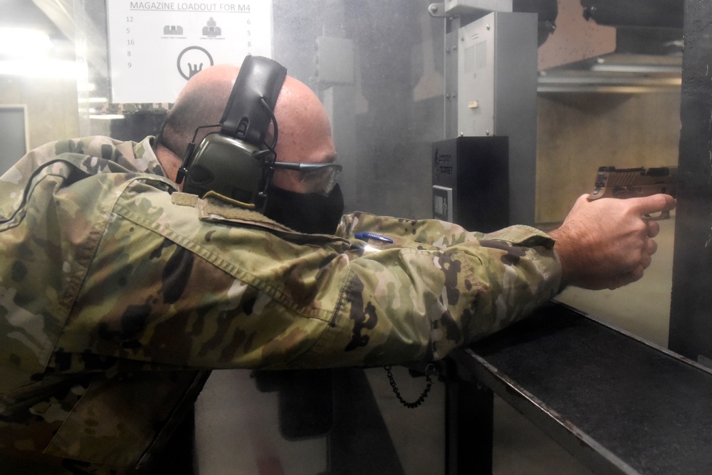 88th Air Base Wing leadership qualifies on M18 pistol.