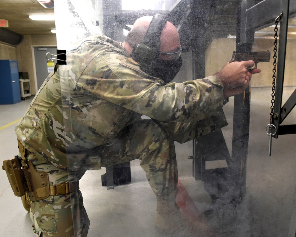 88th Air Base Wing leadership qualifies on M18 pistol.