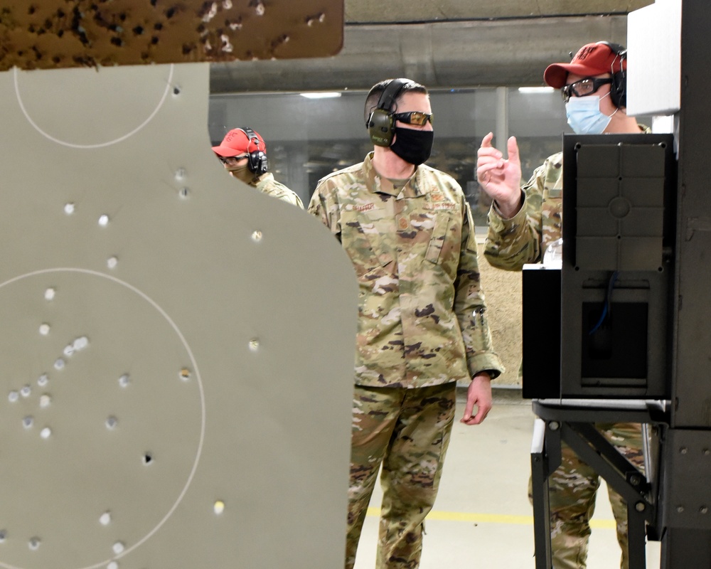 88th Air Base Wing leadership qualifies on M18 pistol.