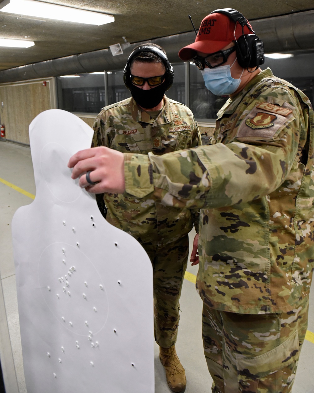 88th Air Base Wing leadership qualifies on M18 pistol.