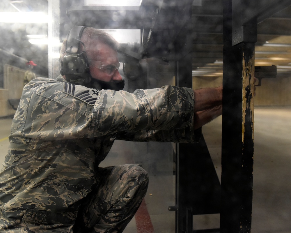 88th Air Base Wing leadership qualifies on M18 pistol.