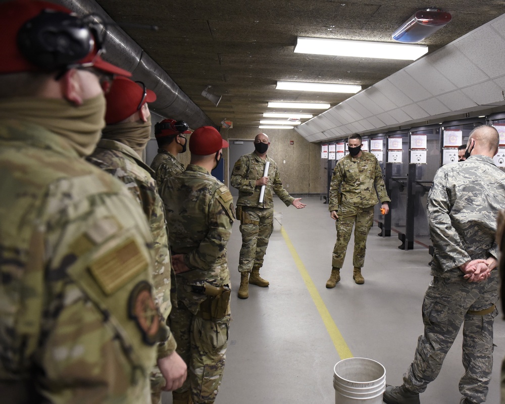 88th Air Base Wing leadership qualifies on M18 pistol.