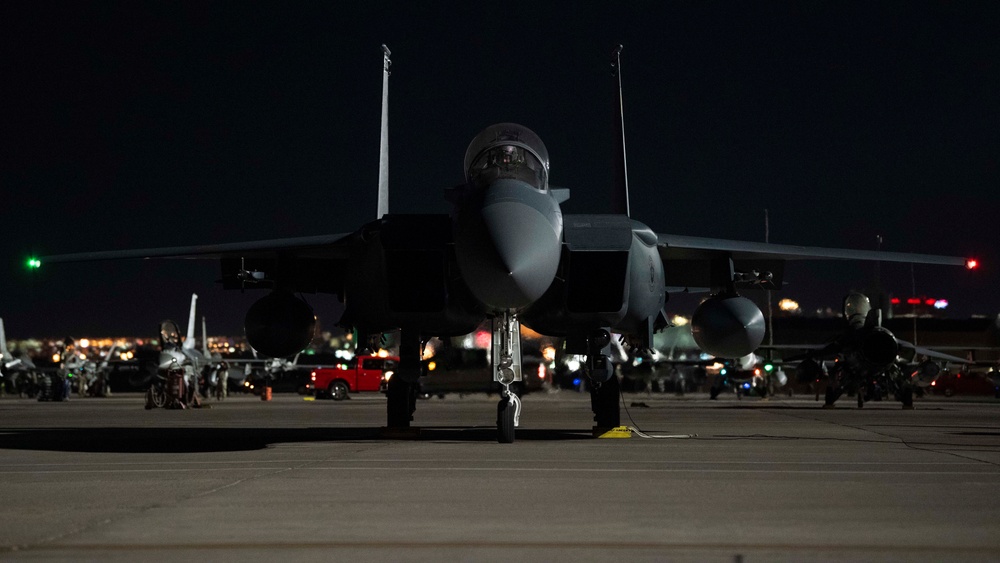 428th FS conducts night operations at Red Flag 21-2