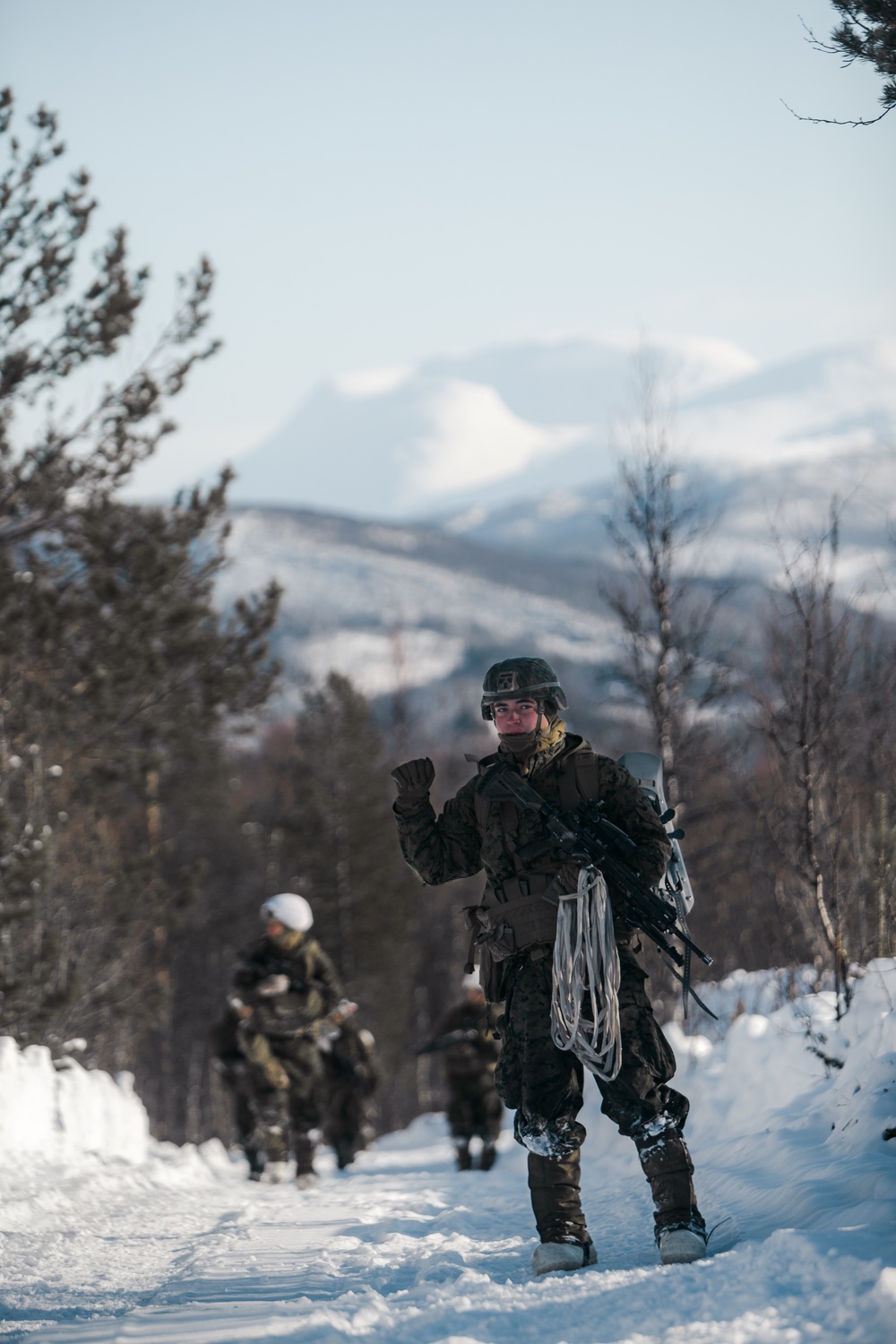 Engineers up: MRF-E Marines Conduct Integrated Training with Norwegian Army