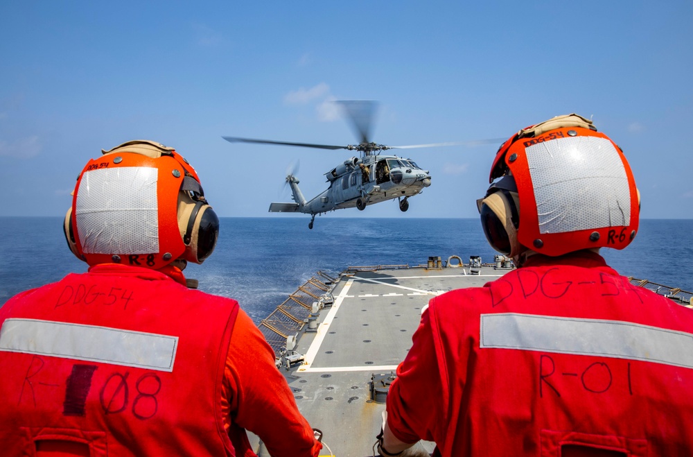 USS Curtis Wilbur Conducts Flight Quarters