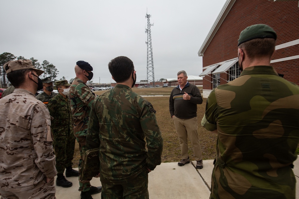 Liaison Officers from Allied and Partner Nations visit Camp Lejeune