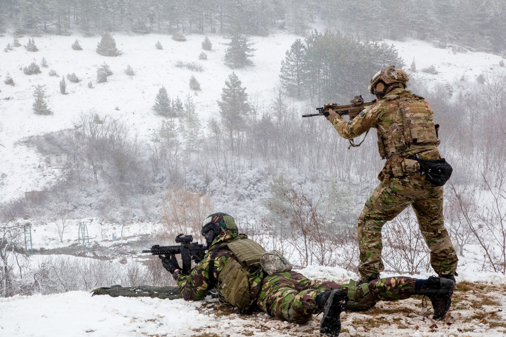 Serbian SAJ train with US Green Berets on mountain warfare tactics