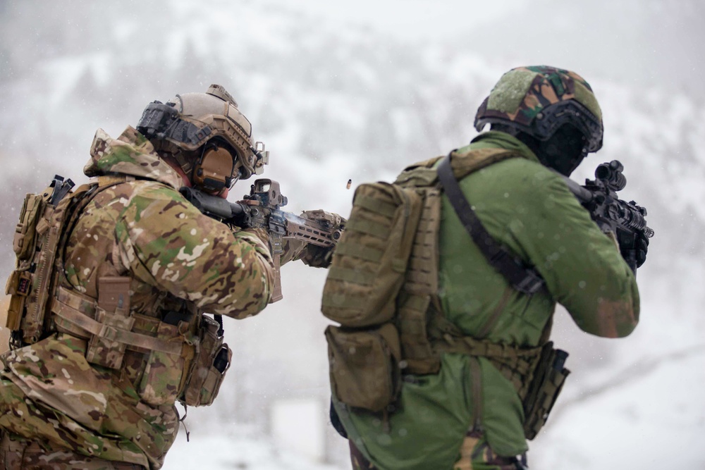 Serbian SAJ train with US Green Berets on mountain warfare tactics